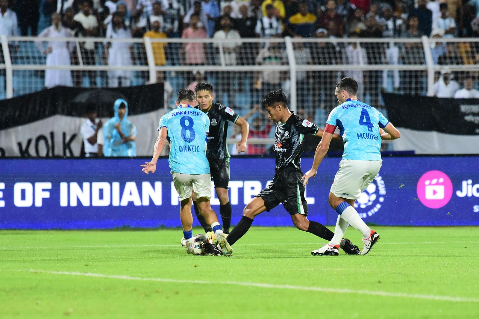 Indian Super League match in progress