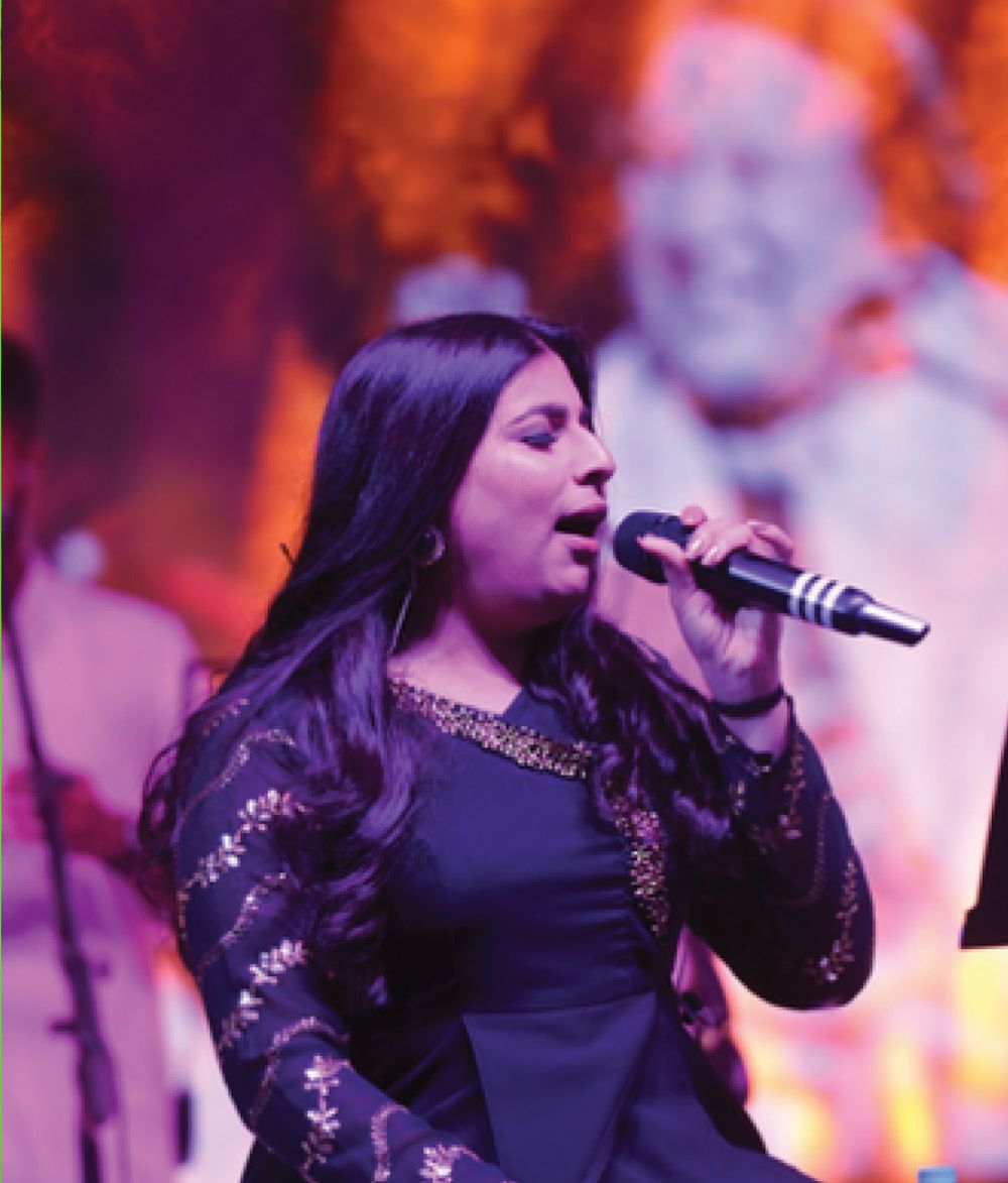 On stage