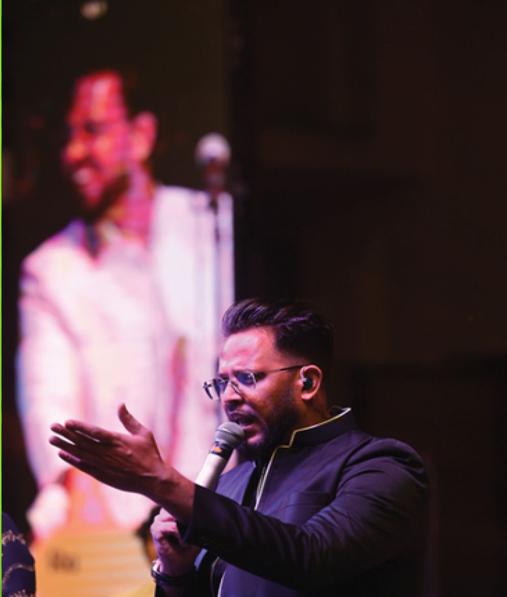 On stage